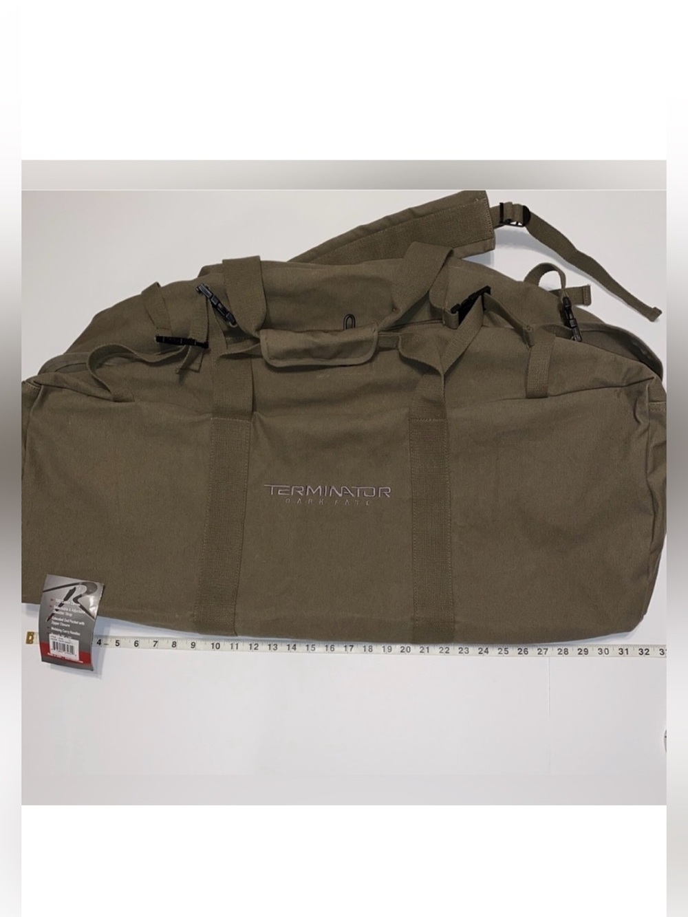 Terminator Olive Drab Canvas Gen II Duffle Bag 2 -Strap Backpack Tactical Bag